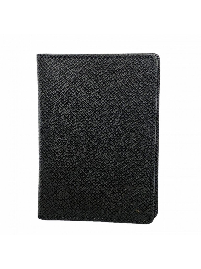 Louis Vuitton Card Case Taiga Porte 2 Cult Vertical Ardoise